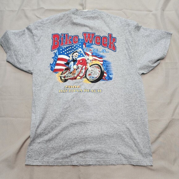 2006 Bike Week Grey Long Sleeve T-Shirt Size L - Picture 3 of 11